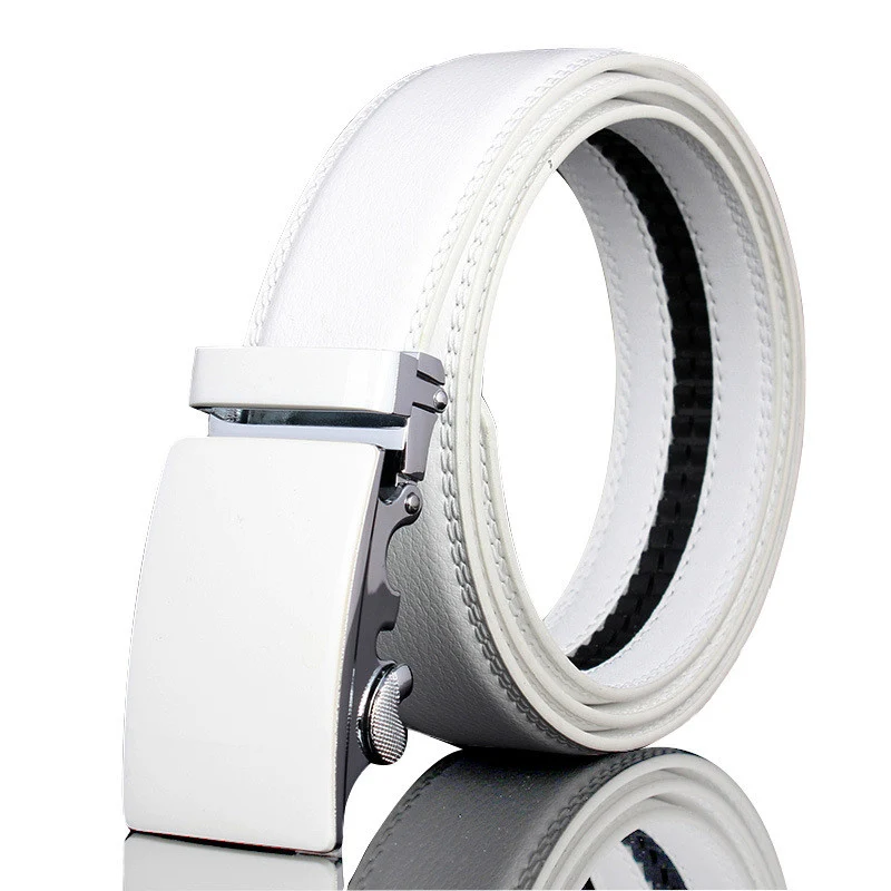 Men's Auto Buckle Leather Belt
