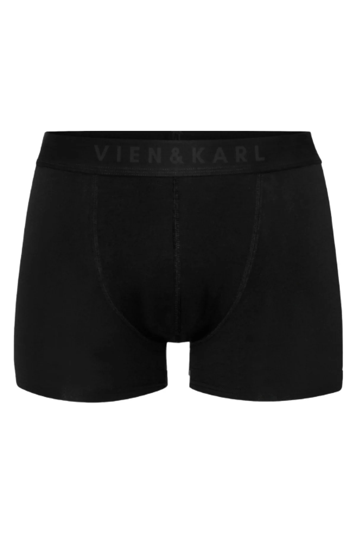 Men's 5-Pack Plain Black Boxer Shorts - 90% Cotton, 10% Elastane - Soft & Breathable Fit