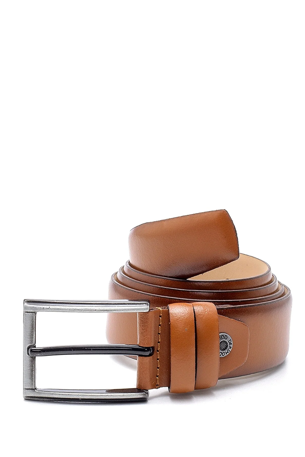 Men's genuine leather belt in brown