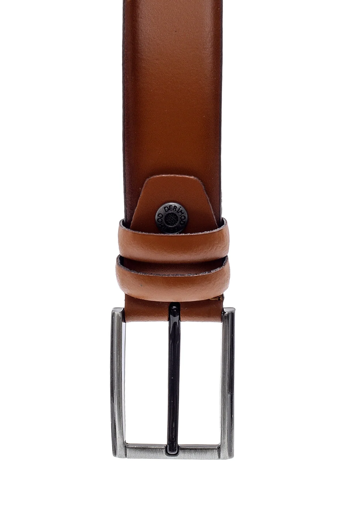 Men's genuine leather belt in brown