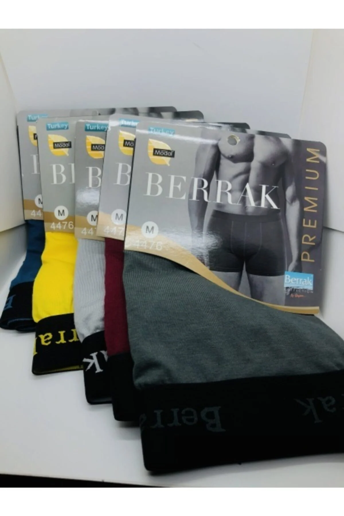 Men's 5-Pack Modal Boxer Briefs in Assorted Colors