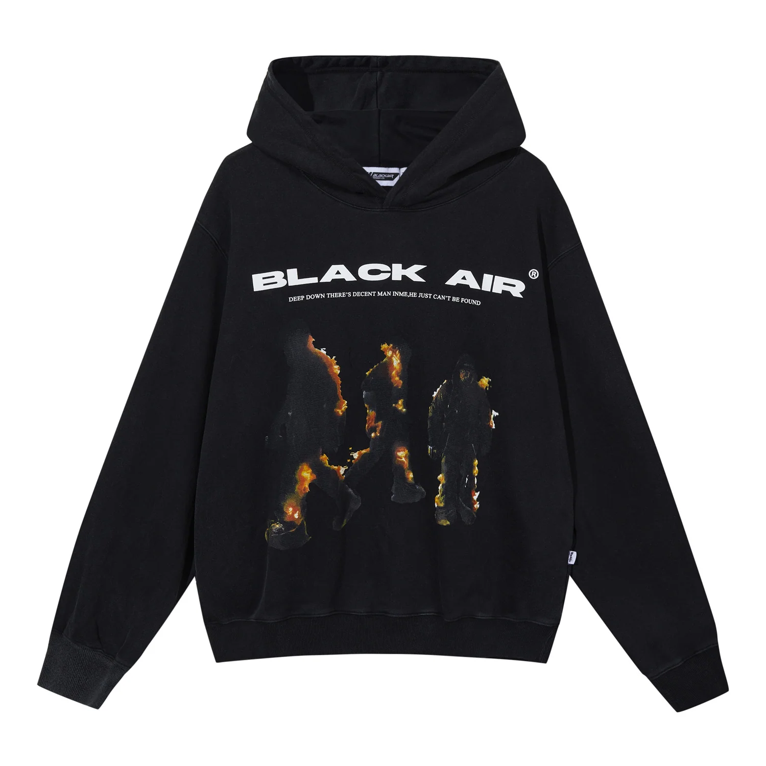 Men's Flame Streetwear Pullover Sweater