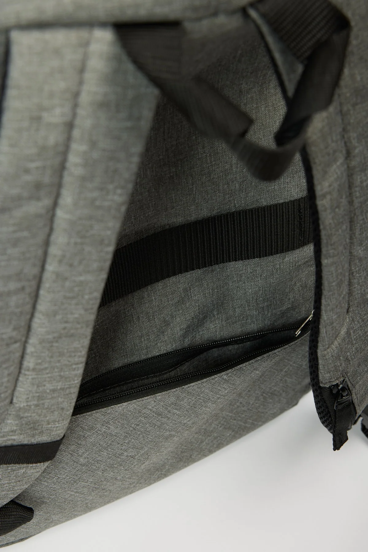 Grey and black logo backpack 31 x 40 cm