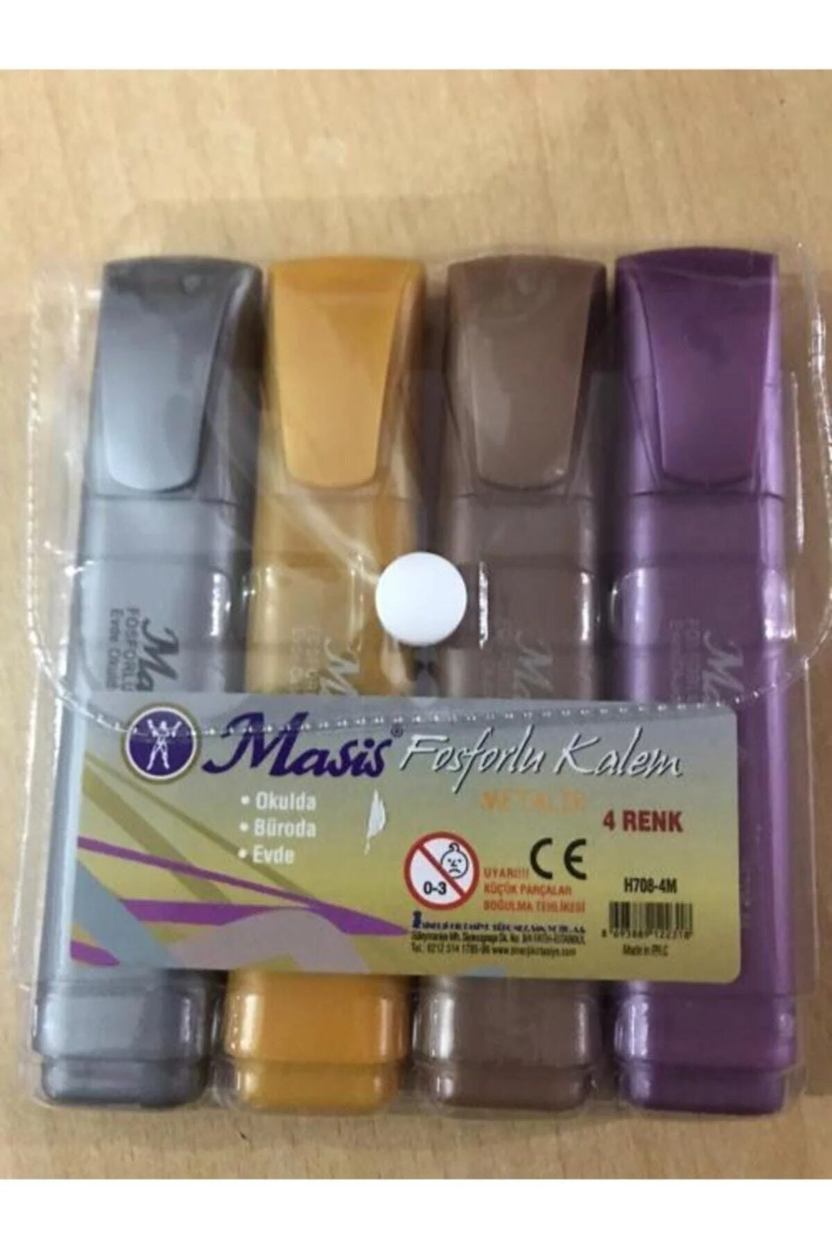 Metallic Highlighter Set – 4 Vibrant Colors