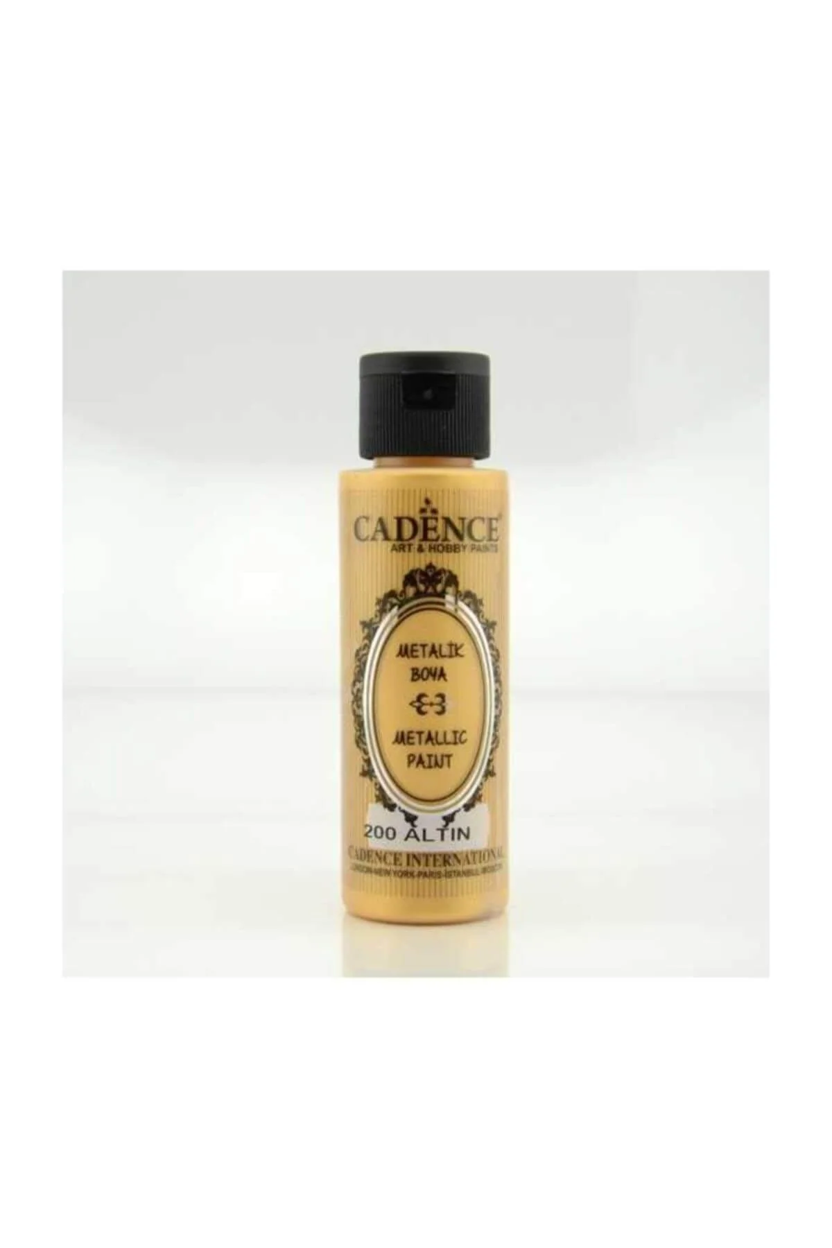 Gold metallic paint pen with 70ml bottle