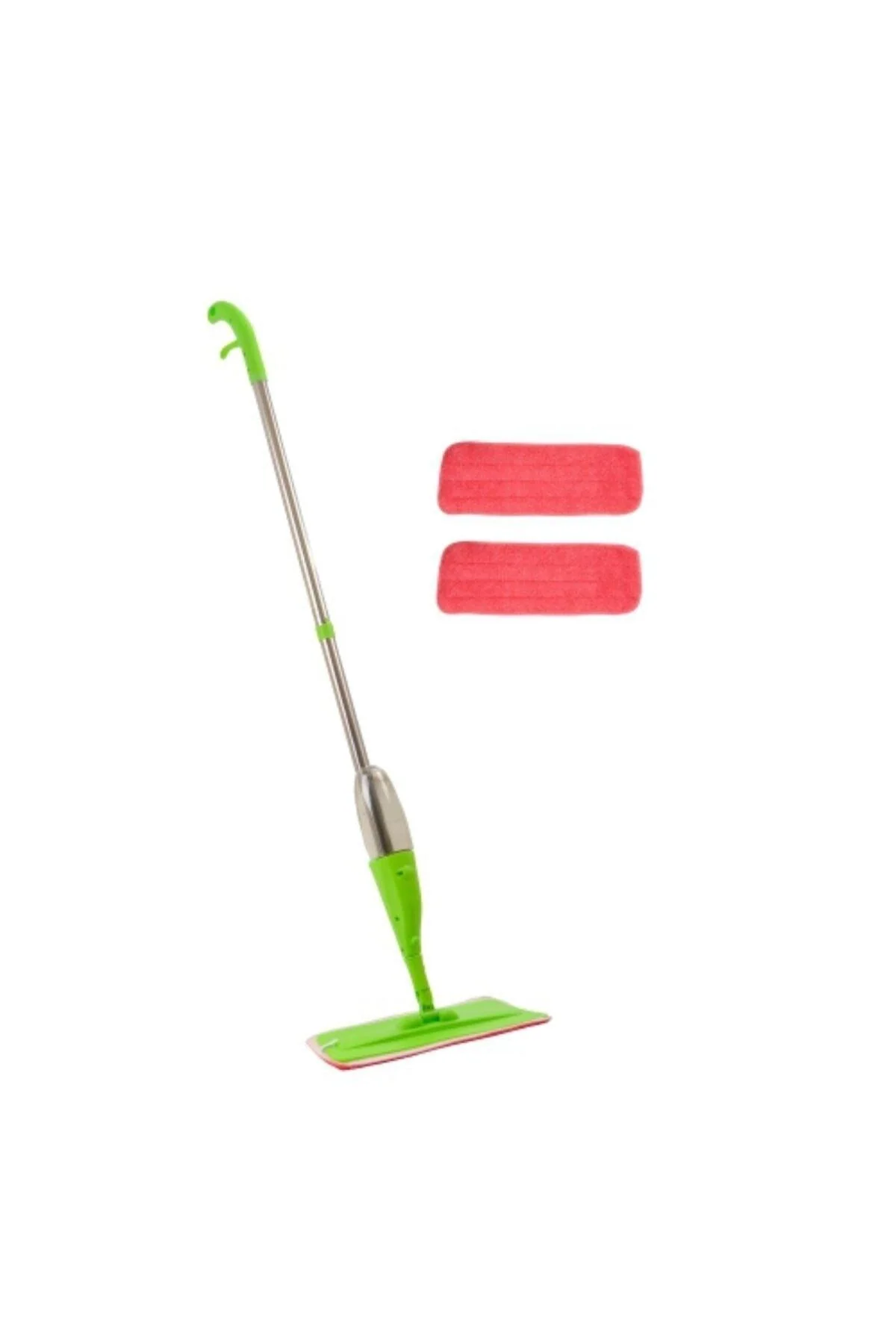 Microfiber Spray Mop with 2 Cloths for Hard Floors | Green