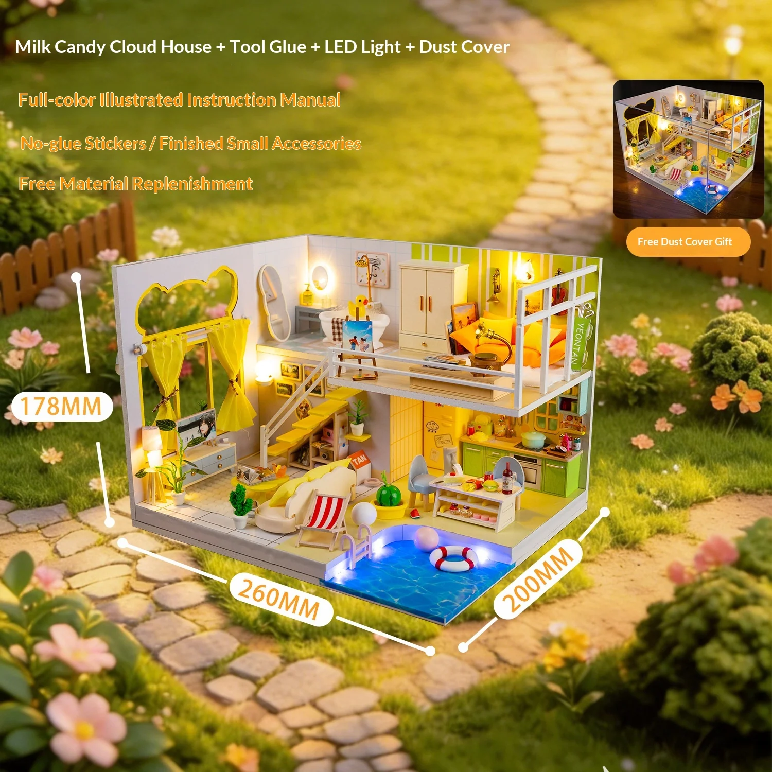 Miniature Architectural Model Building Kit for Kids