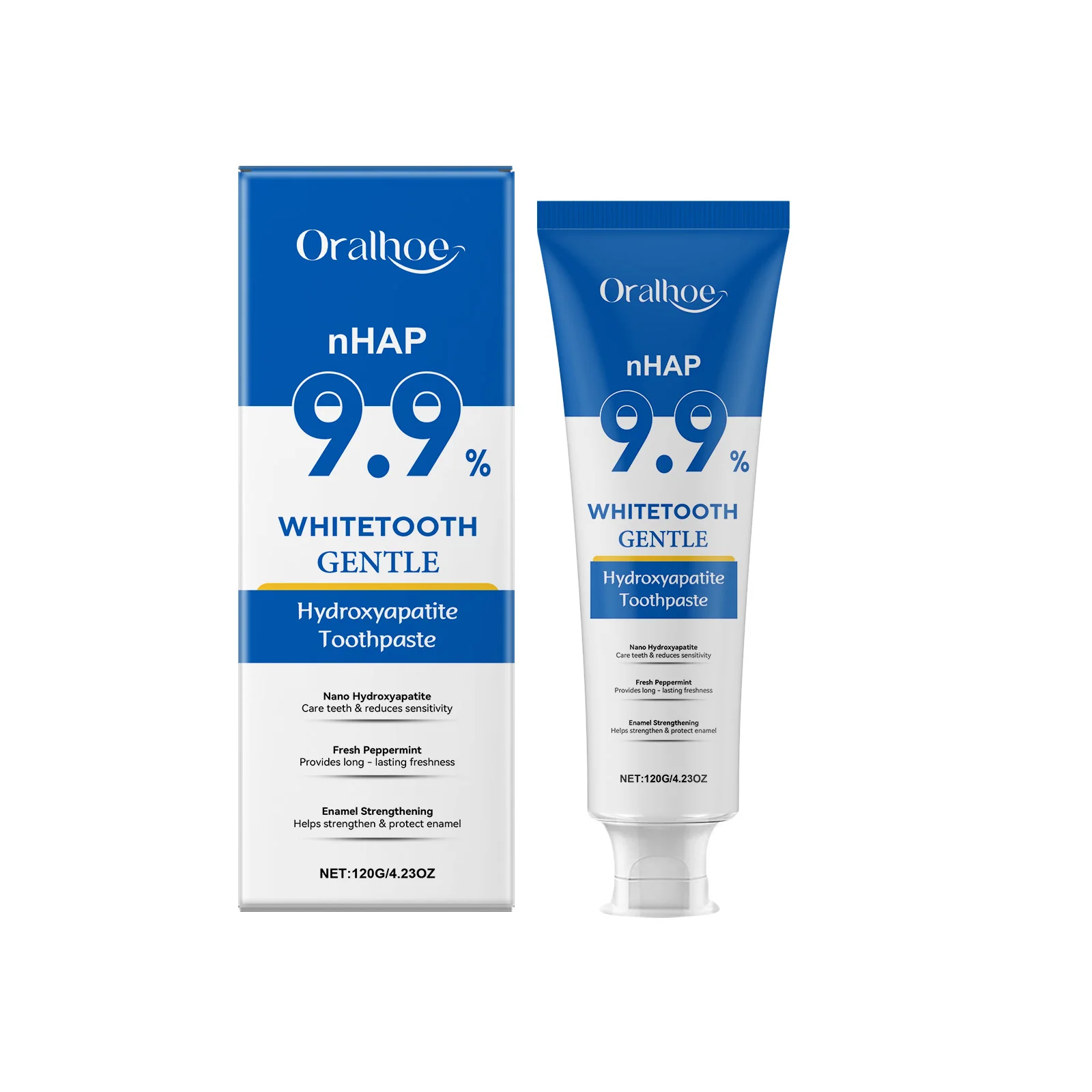 Mint Whitening Toothpaste for Strong Teeth, Fresh Breath