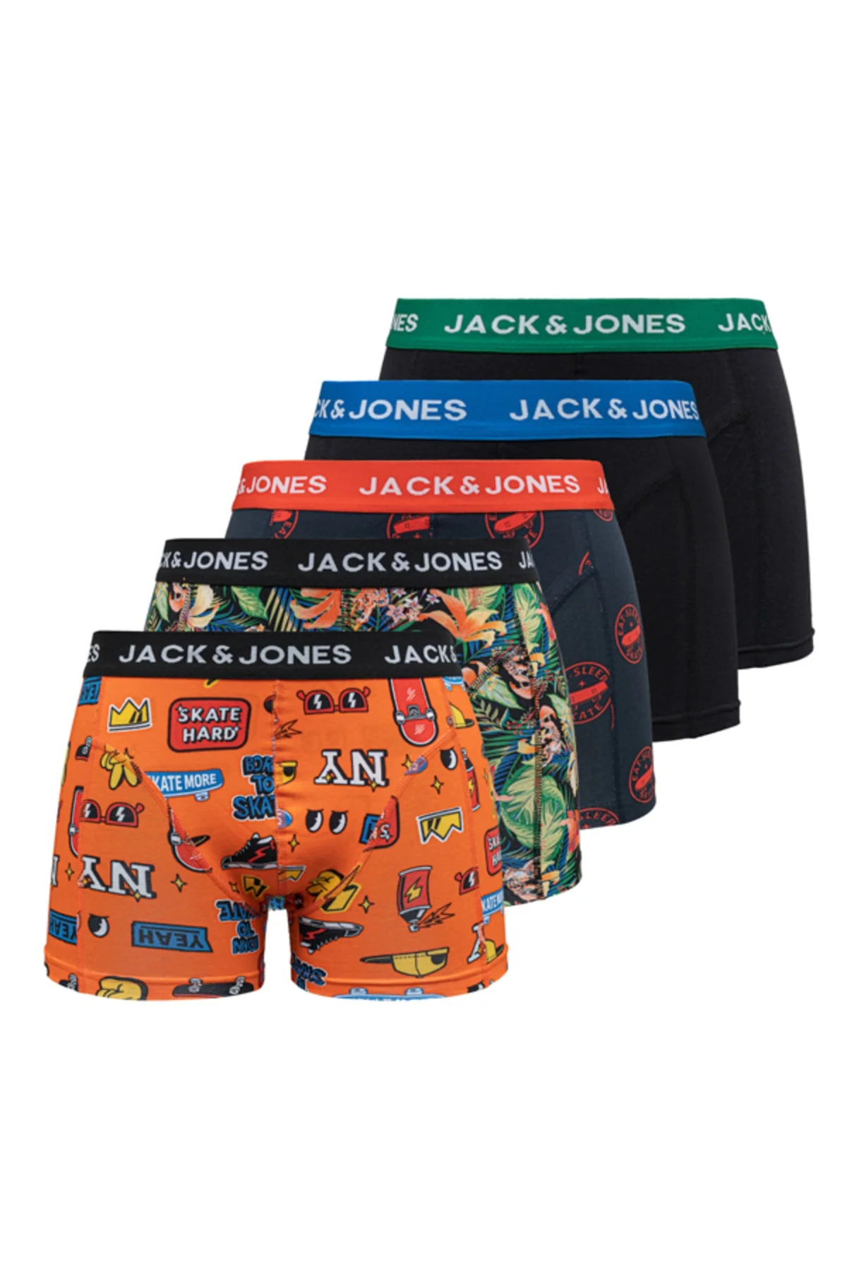 Men's 5-pack mixed cotton boxer briefs