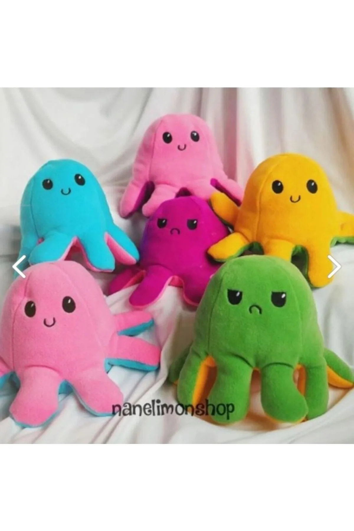 Mood Changing Octopus Pillow – Pink & Blue, 28 cm
