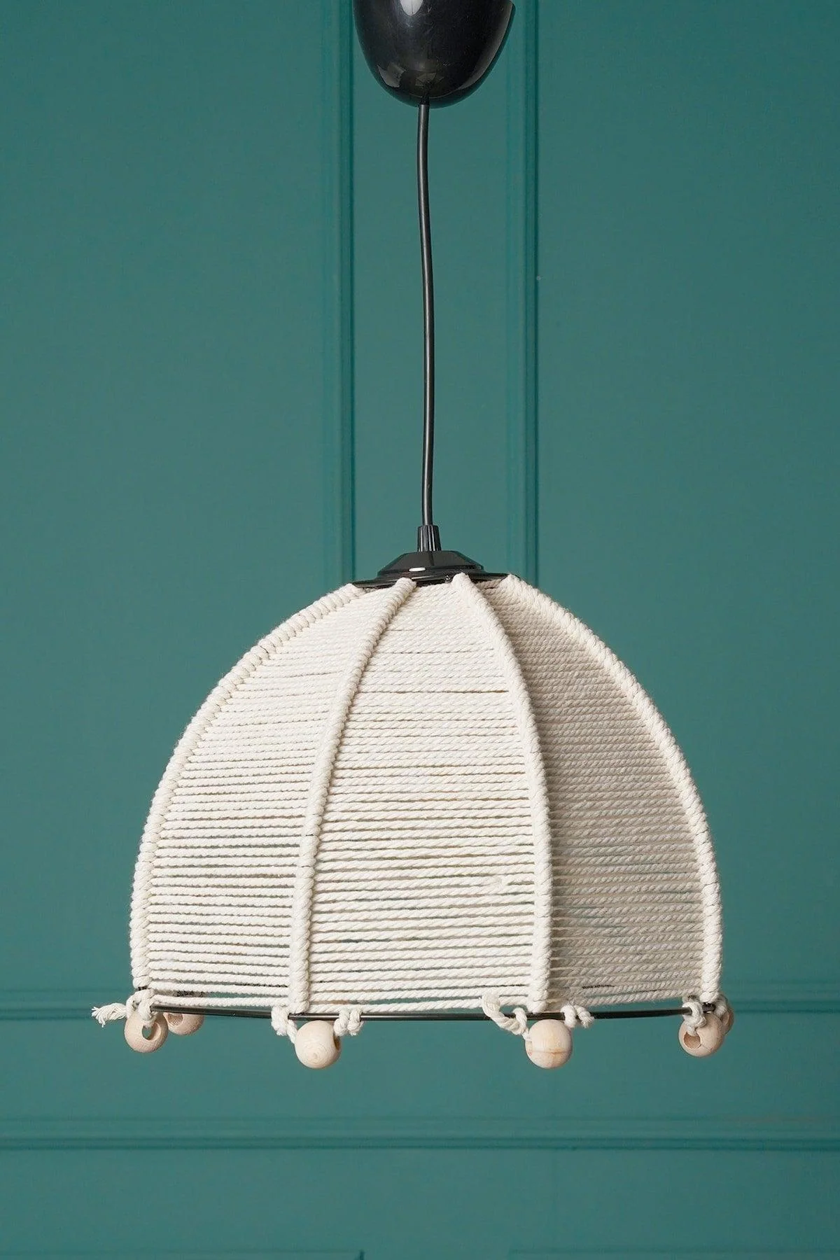 White modular chandelier with E27 bulb socket