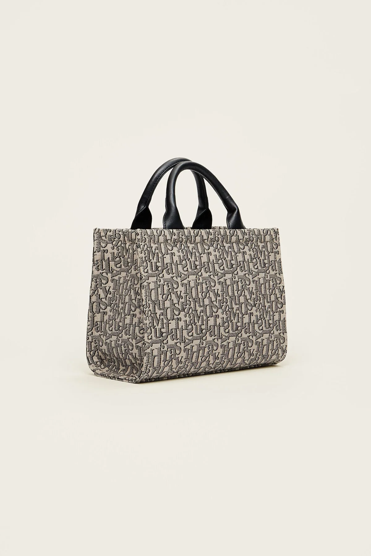 Monogram Fabric Tote Bag for Everyday Use