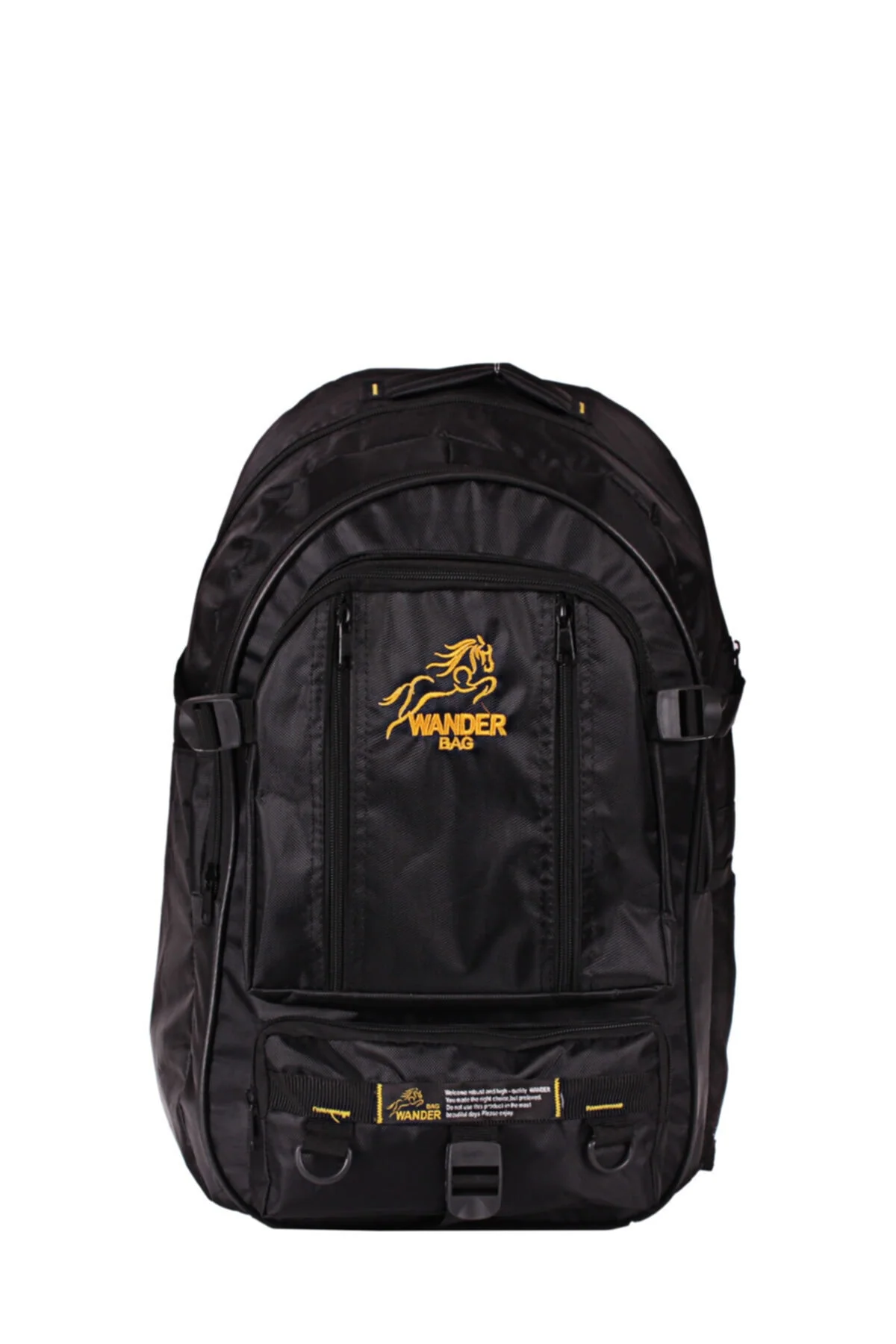 Durable multi-compartment backpack for hiking and day trips