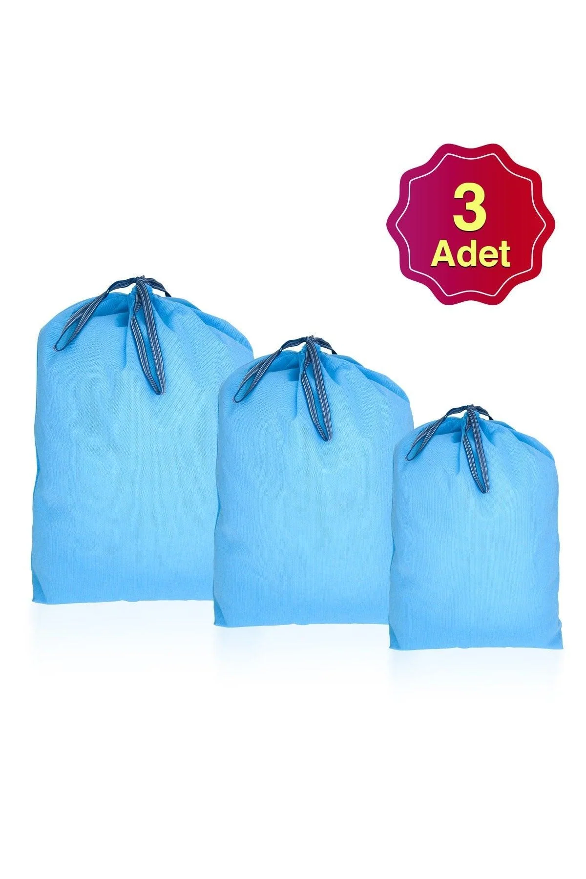 Antibacterial Foldable Laundry Basket, 35L, Blue