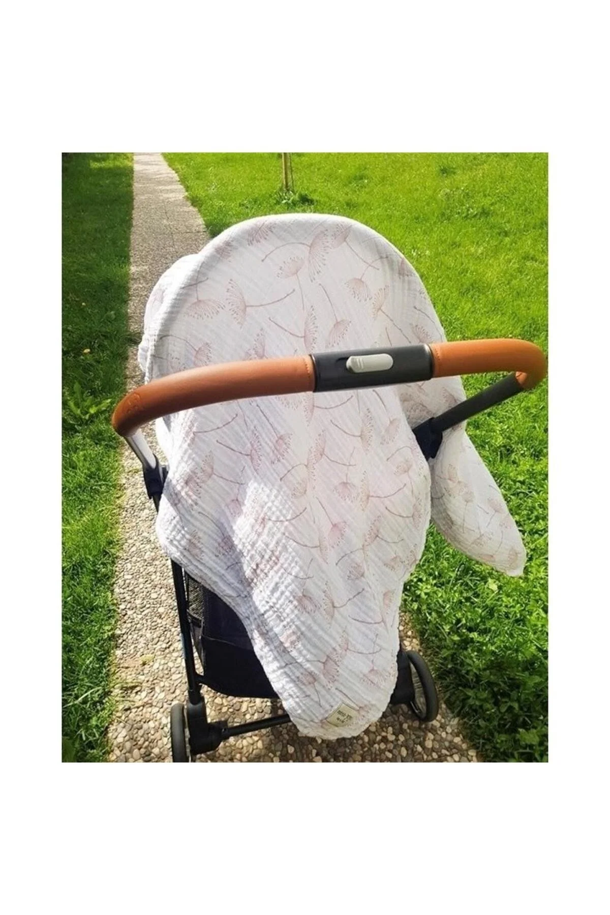 Organic cotton muslin baby blanket 80x80cm double layer