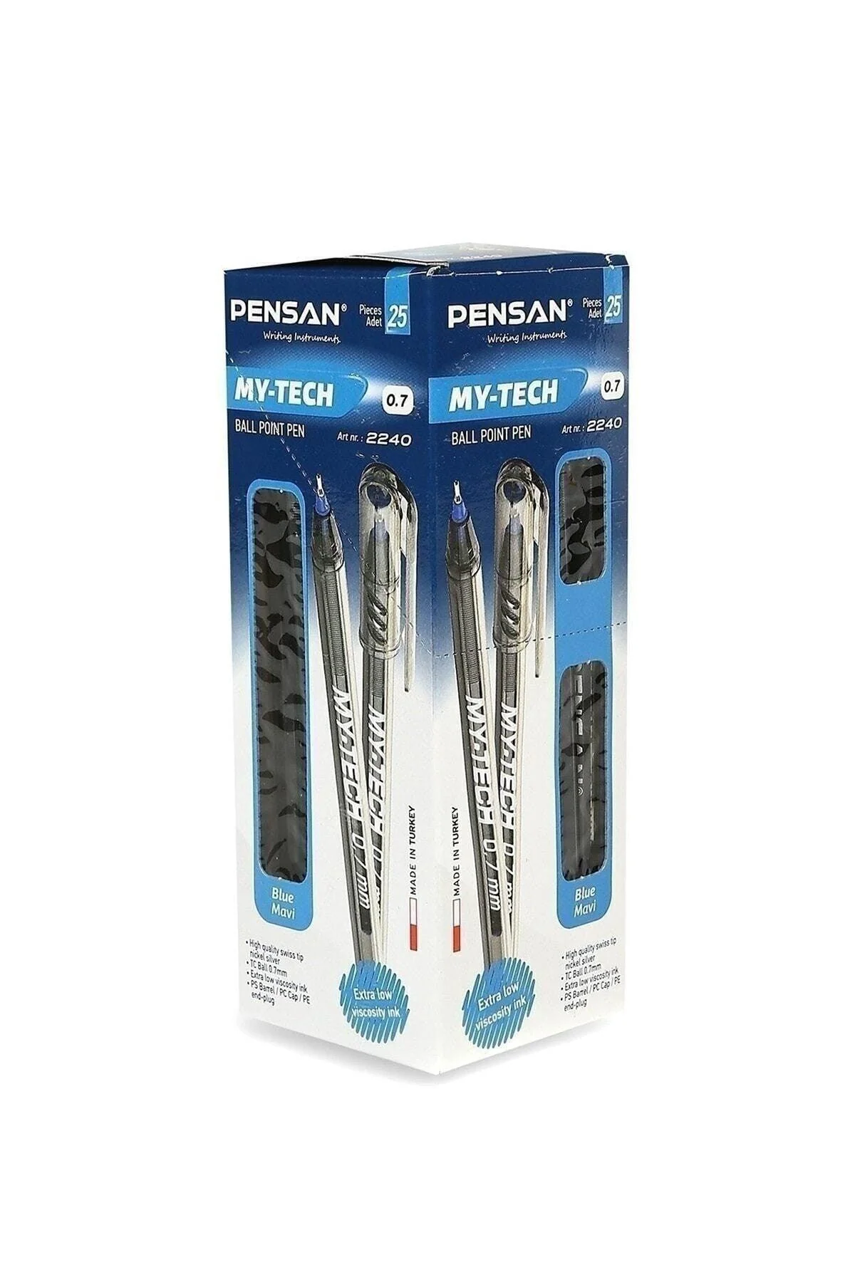Blue 0.7 mm Ballpoint Pen – 25 L Bulk Pack