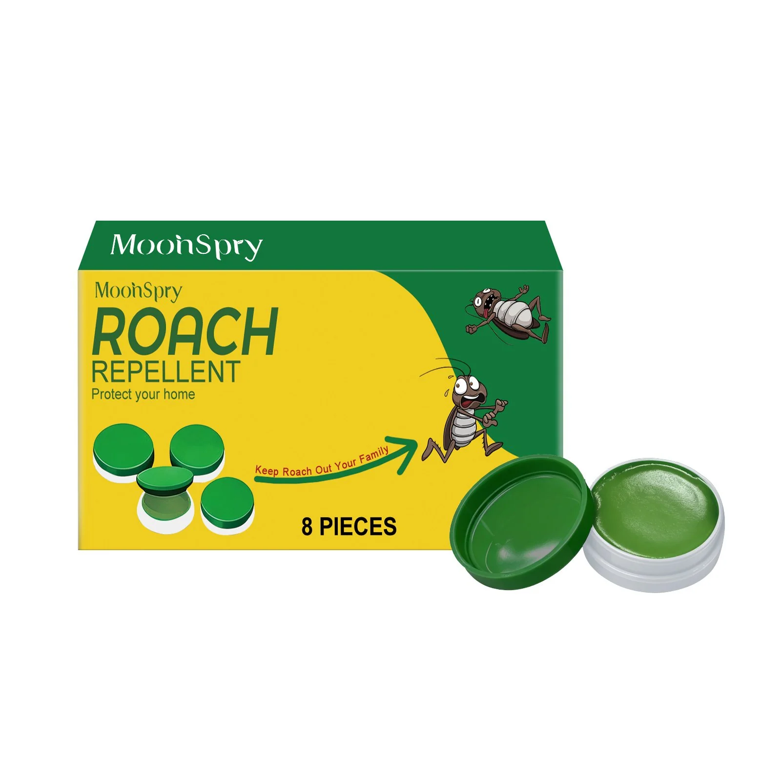 Natural Roach Repellent Spray - 8 Pack