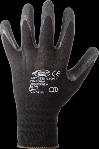 Fine grip work gloves for dexterity and protection