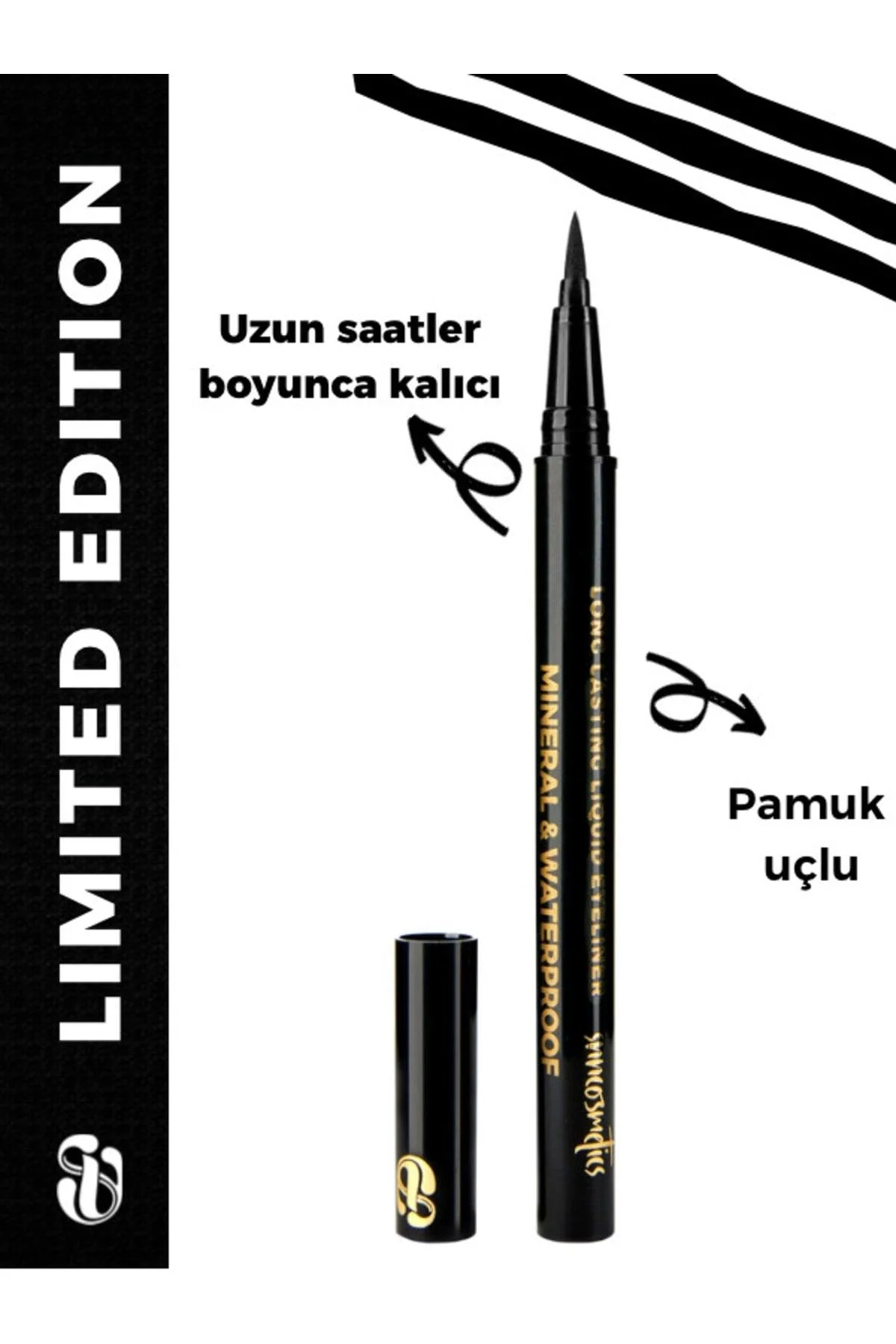 Permanent 24-Hour Liquid Eyeliner for Sharp Definition