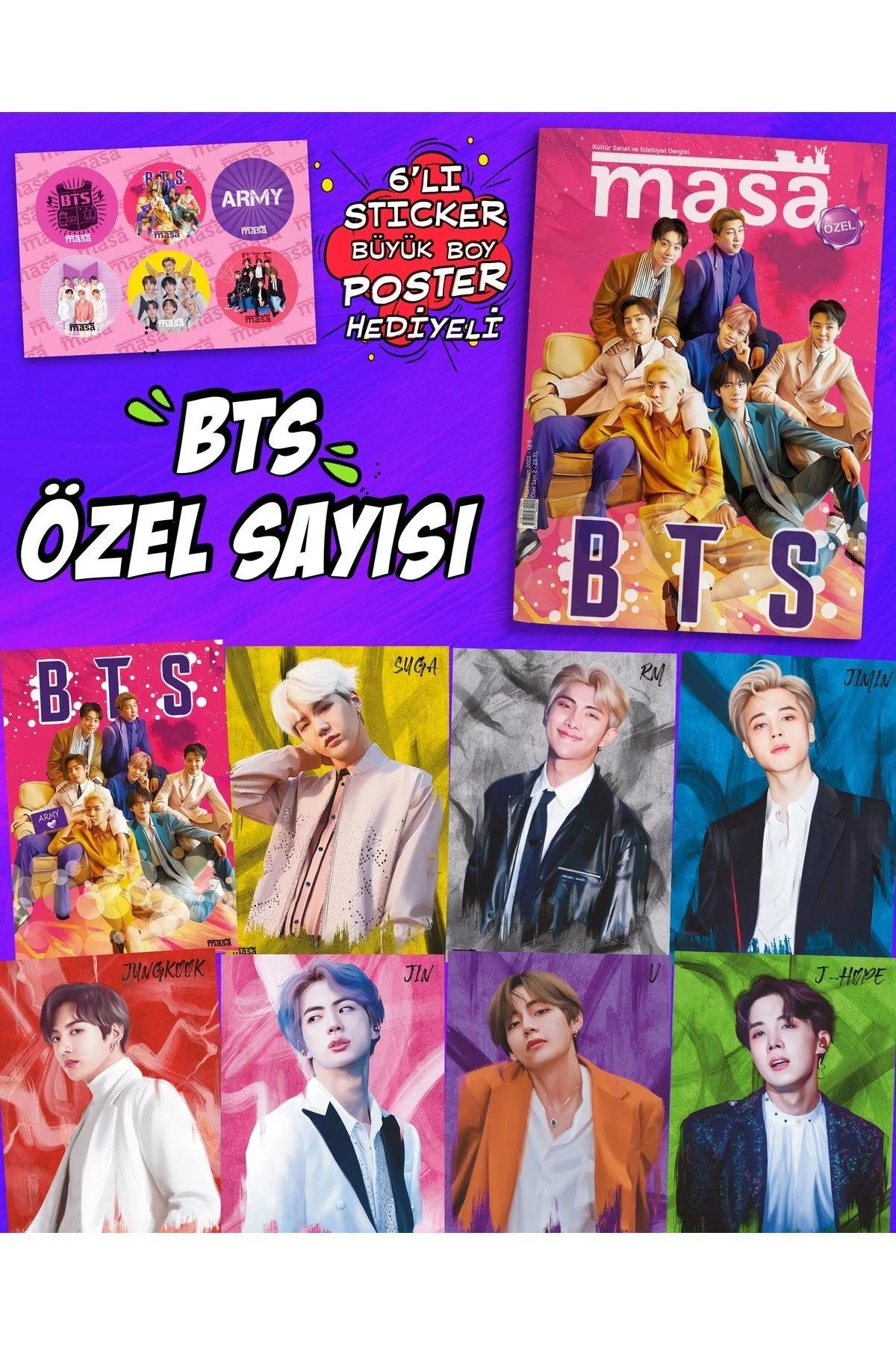 Special Edition Music Magazine with Large Poster and Sticker Gift