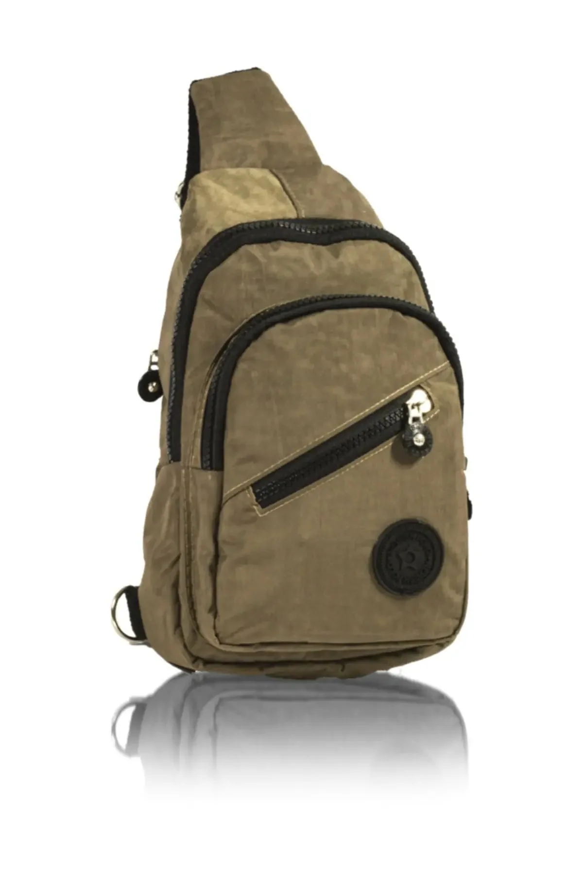 Canvas baby bag messenger bag in neutral tones