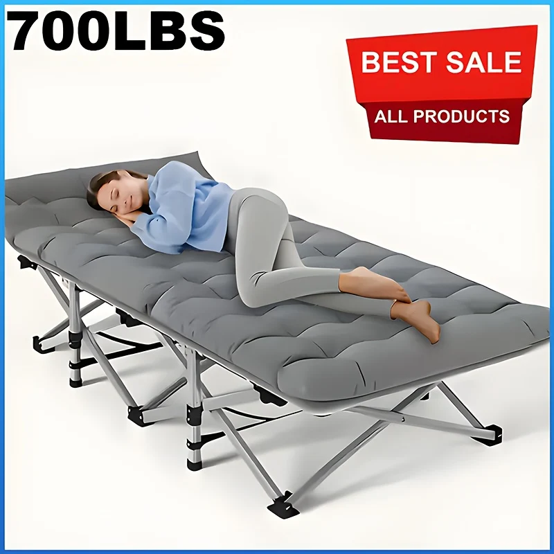 75-inch folding guest bed with built-in mattress