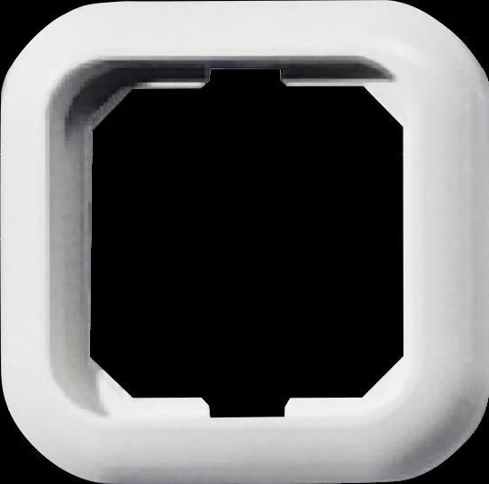White Glossy Cover Frame with One Compartment – 82 mm Width