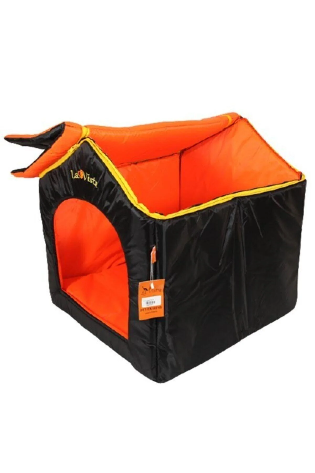 Black outdoor pet kennel 50 x 55 x 60 cm