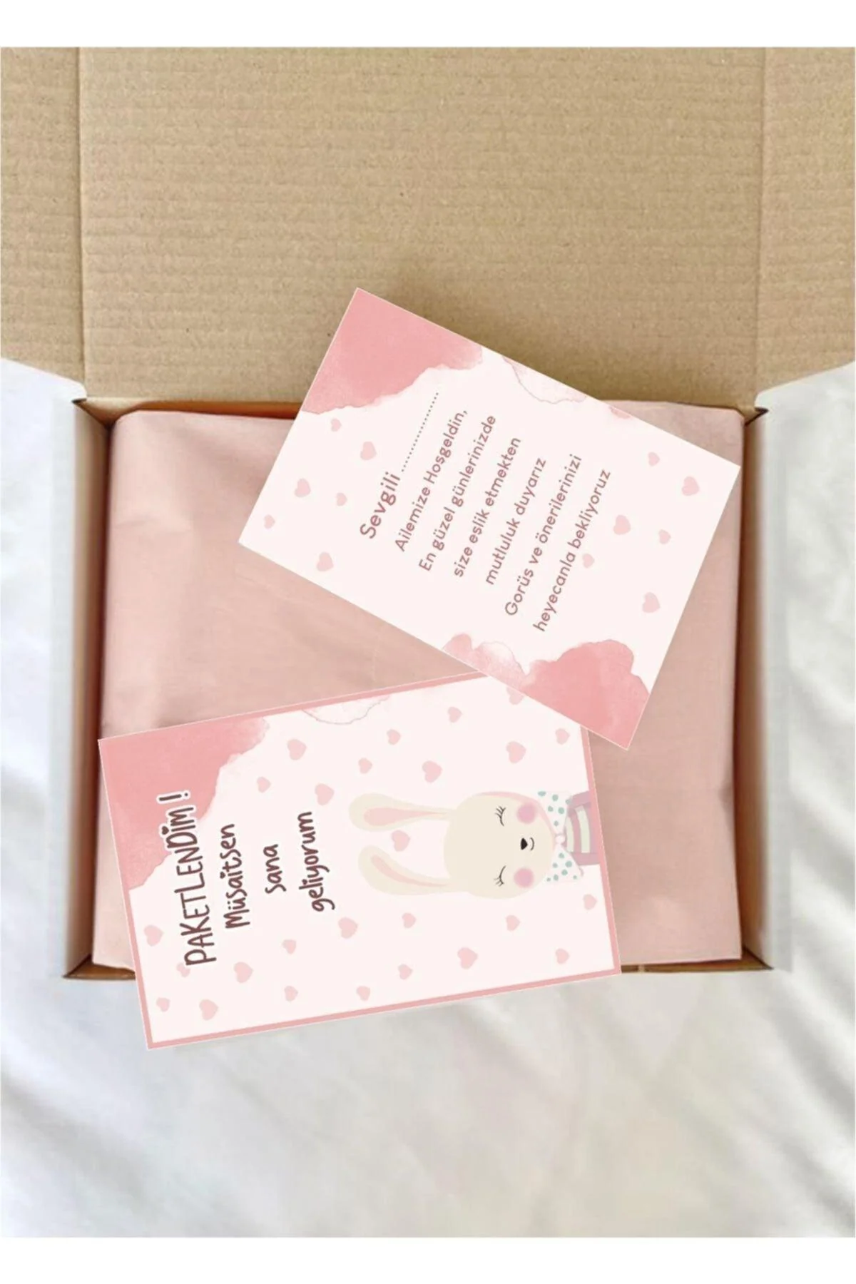 Matte Thank You Cards Set, 100 Pieces, 8.5x5.5 cm