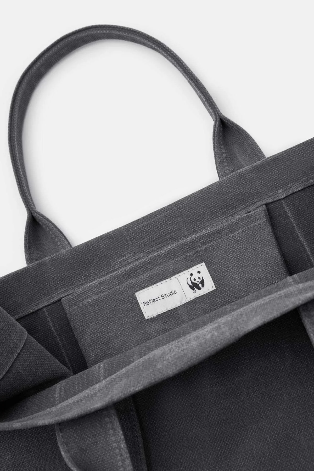 Midi crossbody bag in waxed cotton canvas with magnetic closure