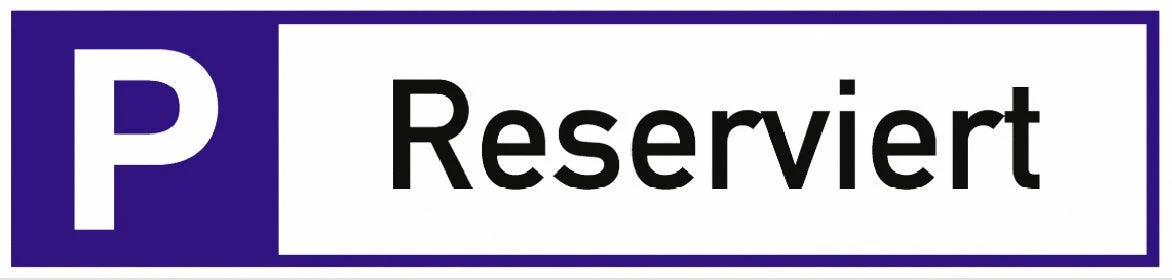 Parking space reservation sign for clear lot management