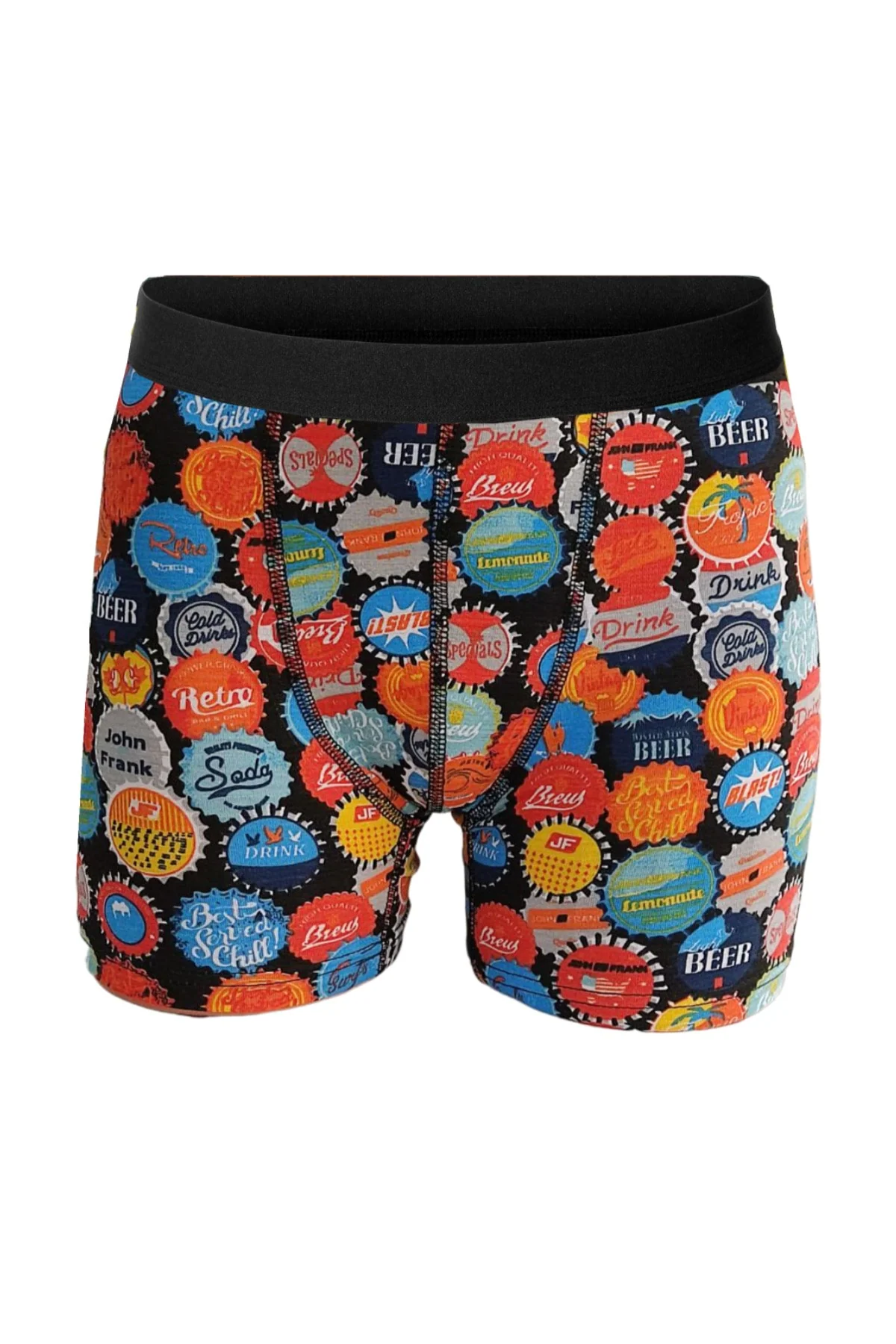Men's cotton boxer set 9-piece with mixed patterns and plain colors