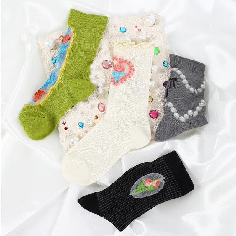 Patterned Thin Women's Stockings