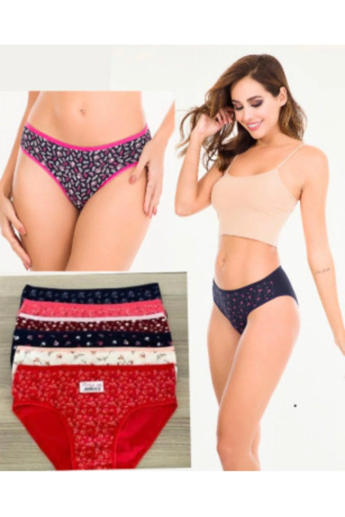 Women's Cotton Panties Set - 6 Piece Pack with Soft Lycra Blend