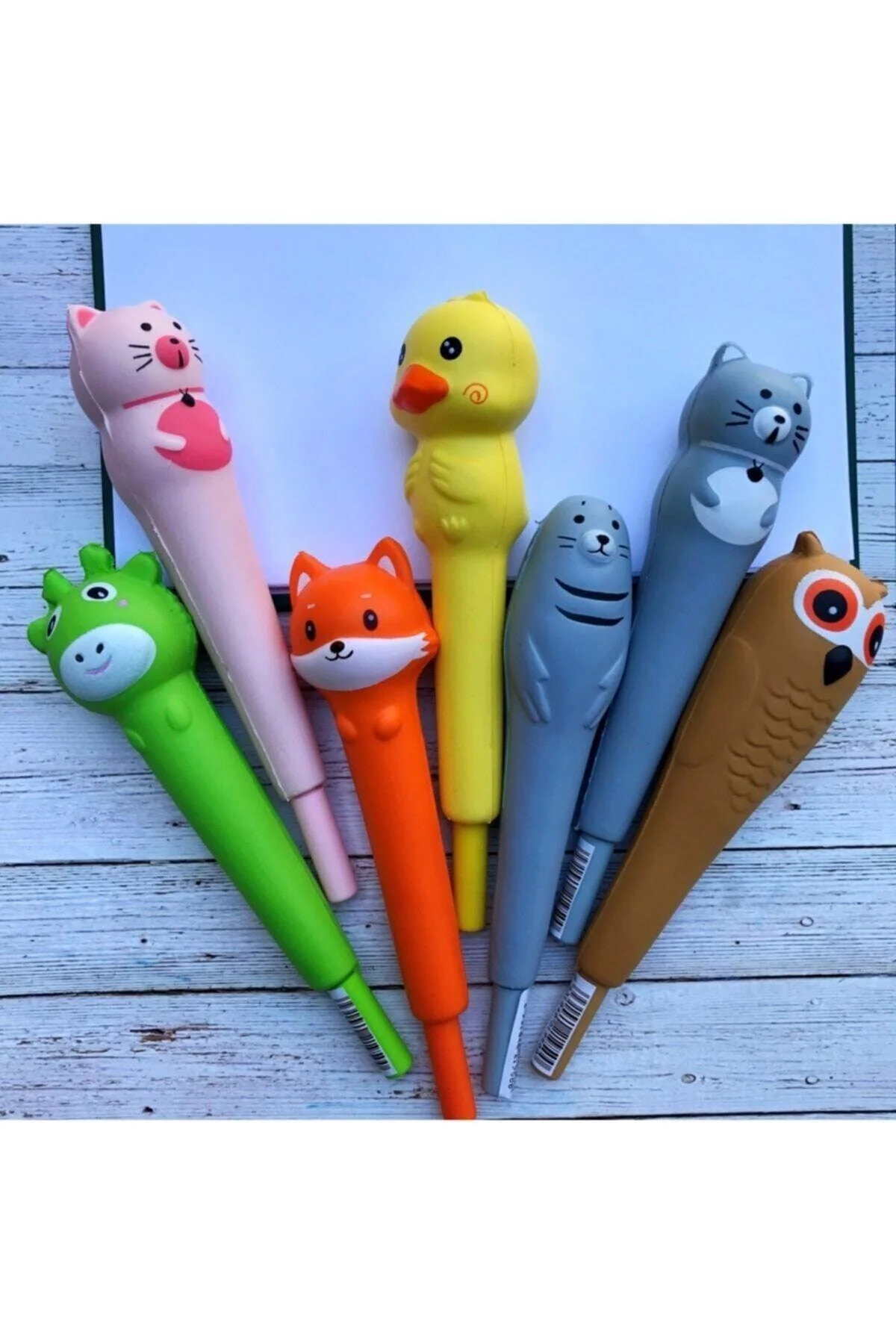 Soft Pen-shaped Stress Reliever in Mixed Colors
