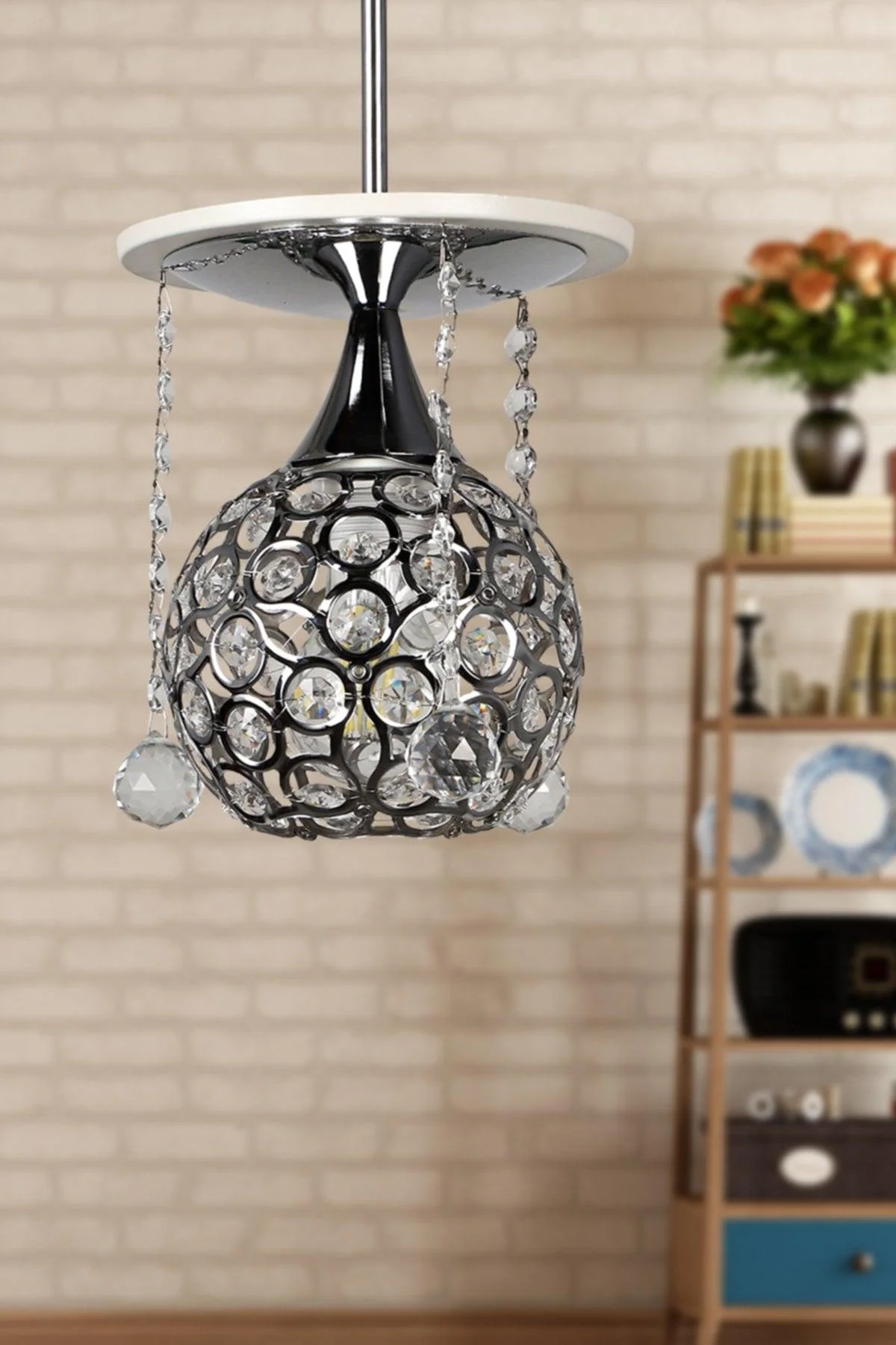 Modern Single White Chandelier for Elegant Lighting