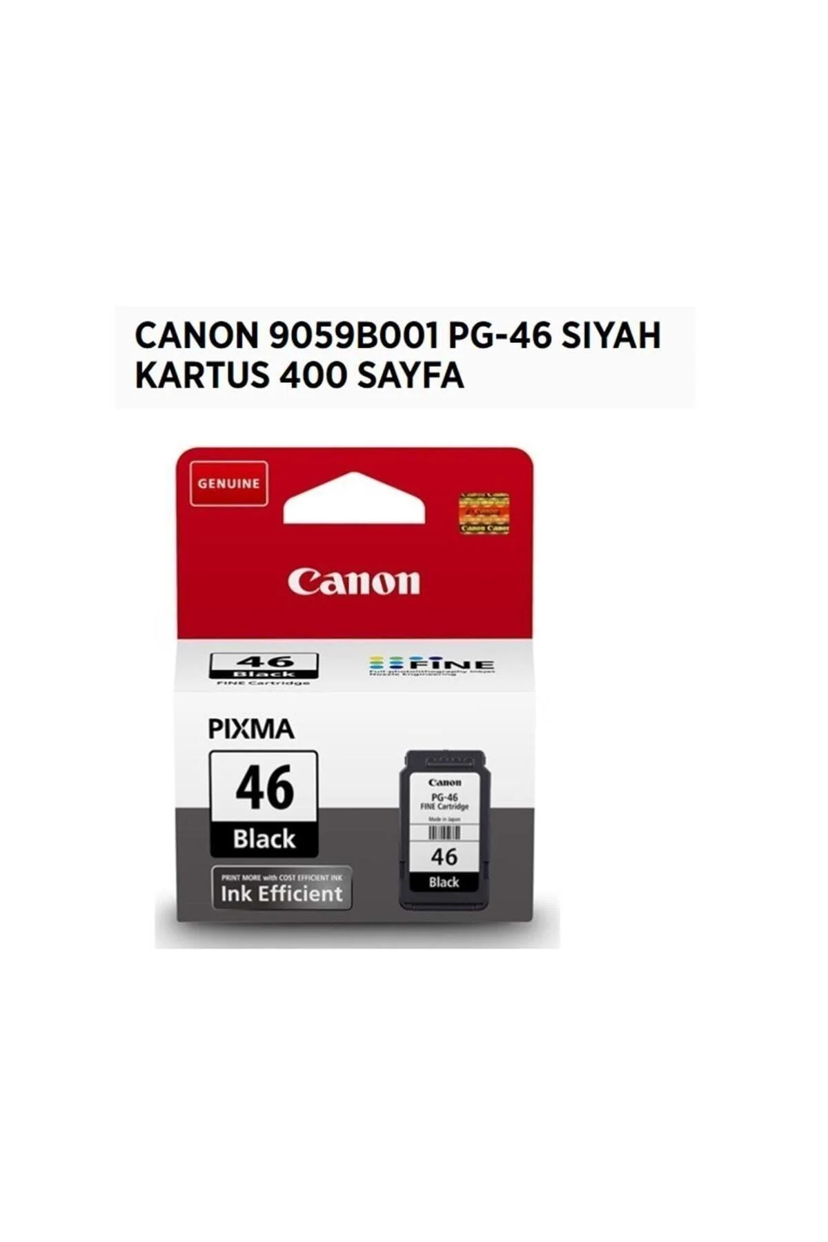Black Ink Cartridge – PG‑46 Compatible