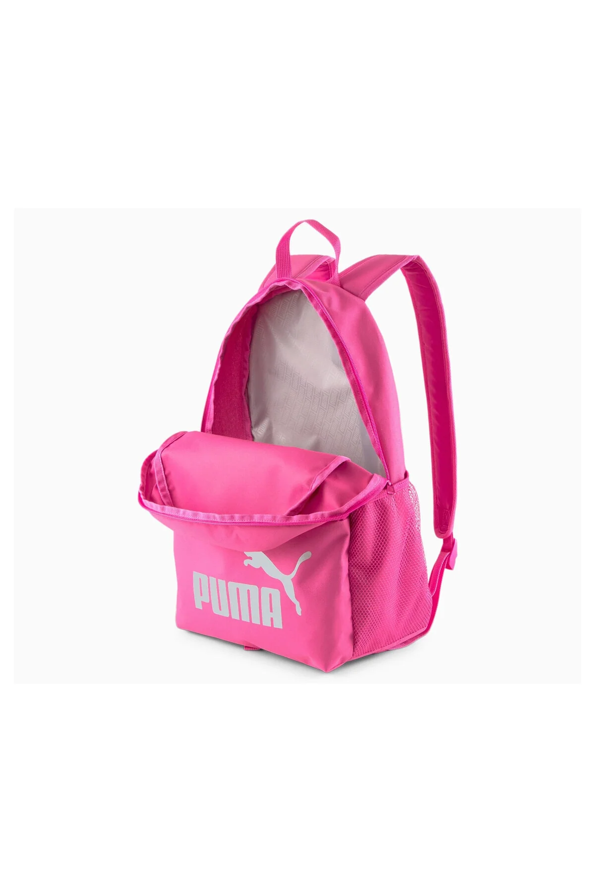 Light pink unisex backpack for daily use with large interior
