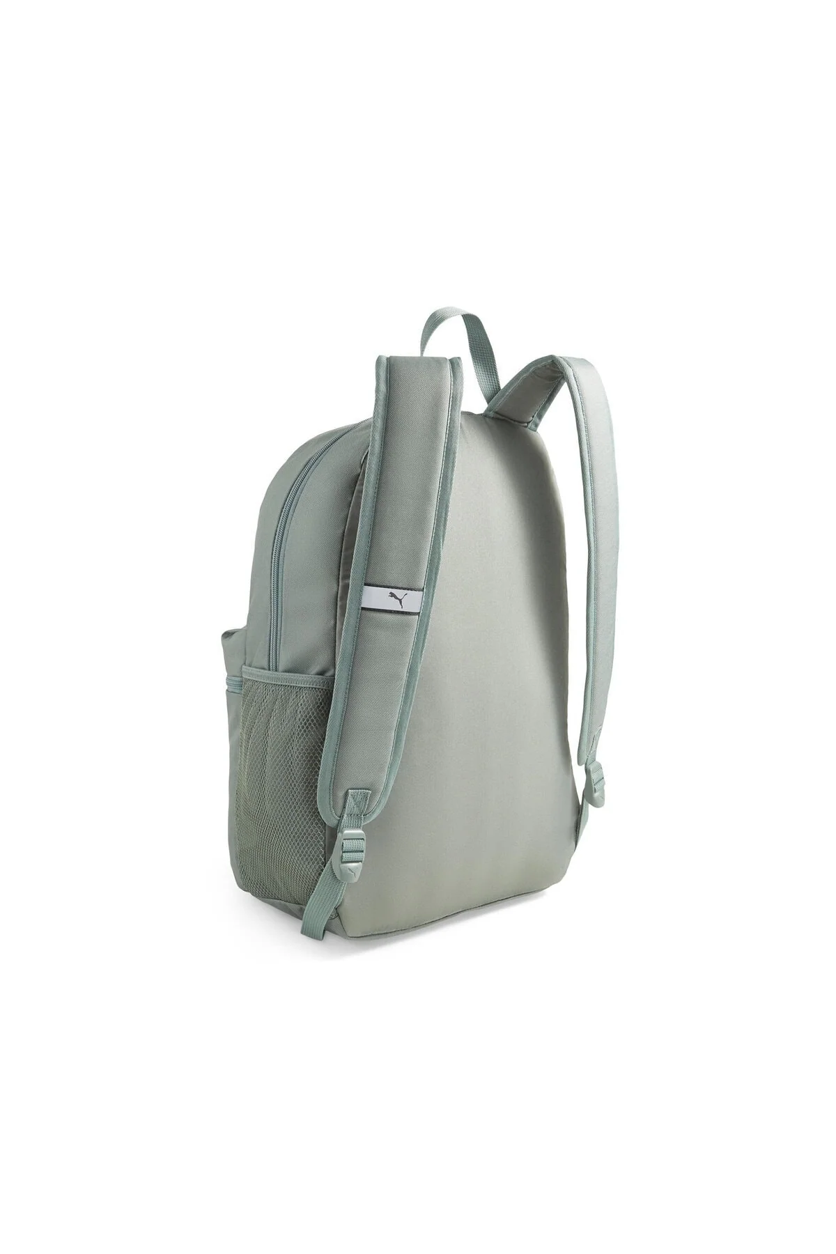 Green unisex backpack for daily use with large interior