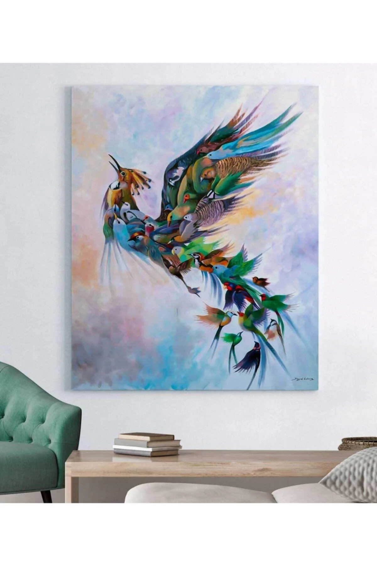 Canvas Painting on 100 % Cotton – Stretched 3 cm Wood Frame