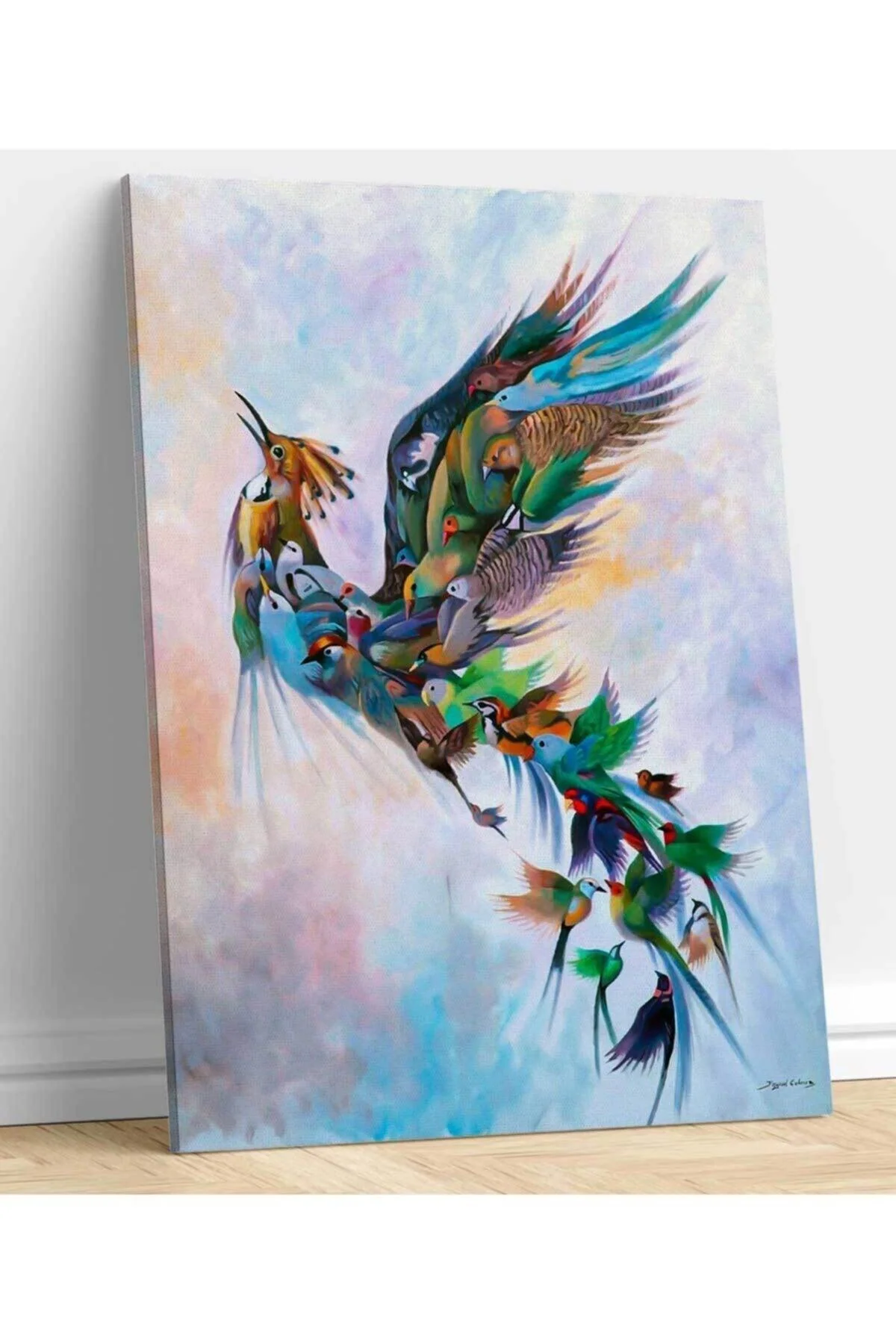 Canvas Painting on 100 % Cotton – Stretched 3 cm Wood Frame
