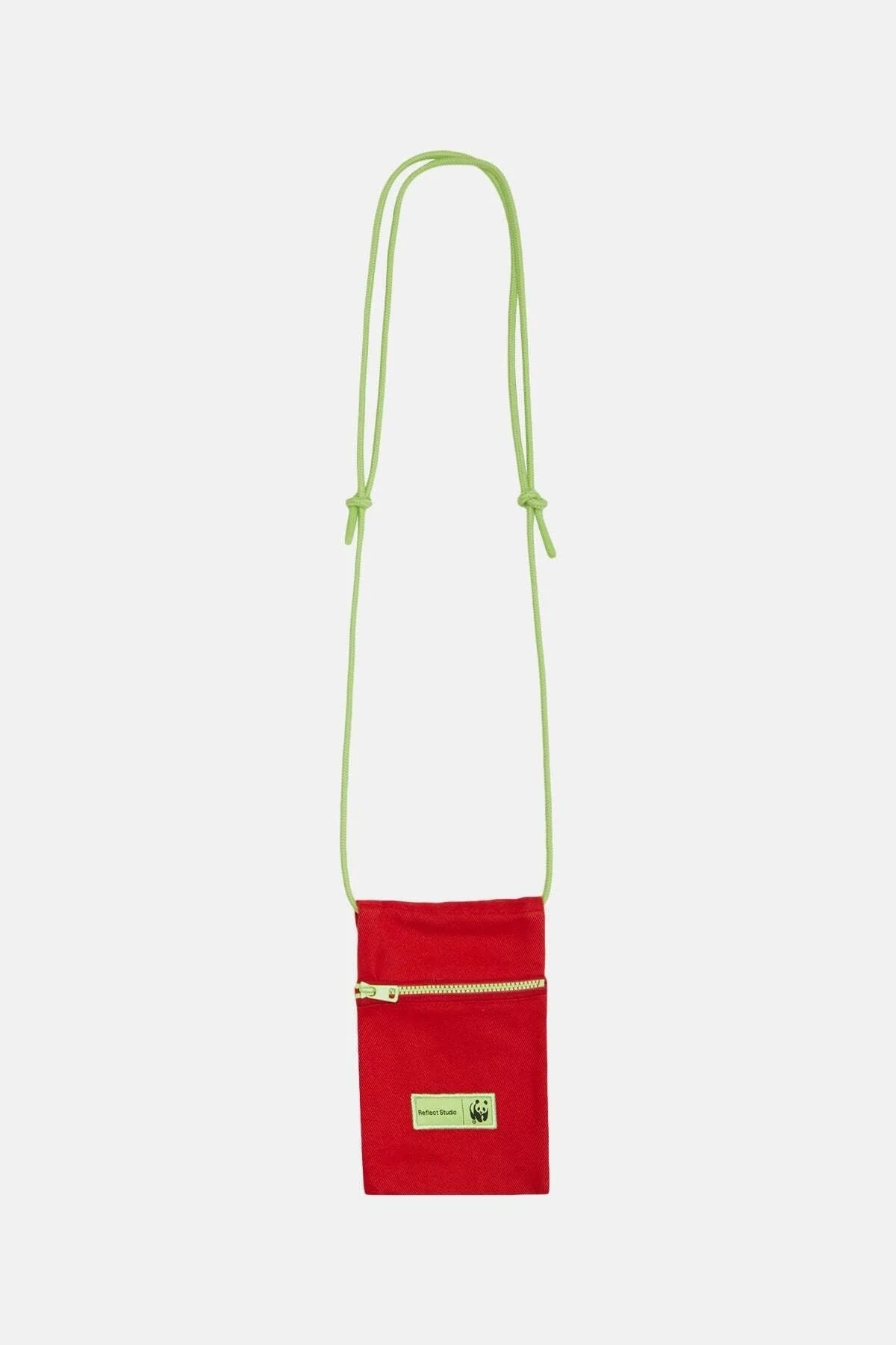 Adjustable phone bag with zipper closure and inner pocket