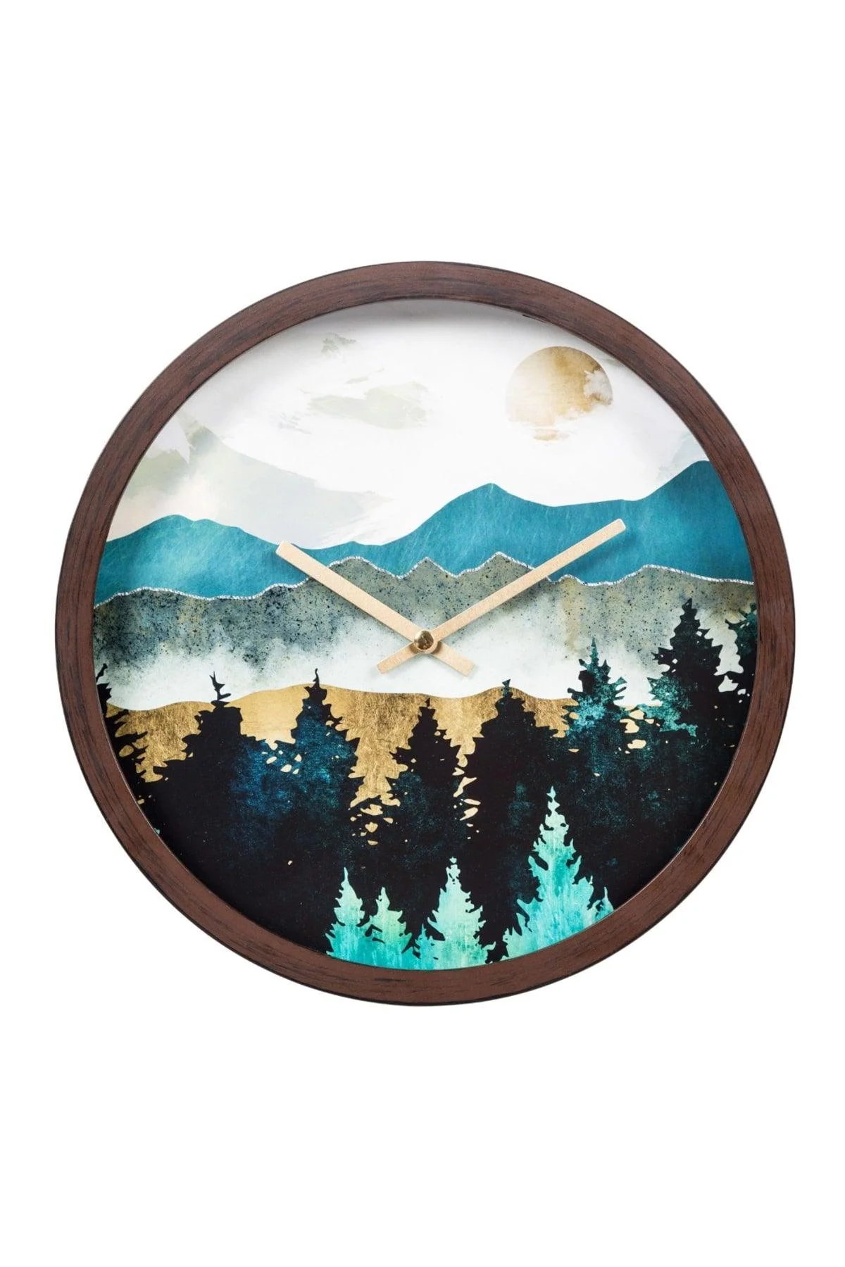 30 cm silent wall clock with plastic construction