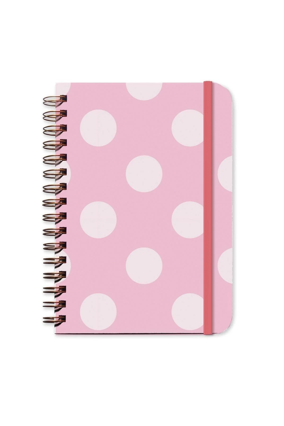 A5 spiral-bound planner with 176 pages and custom stickers