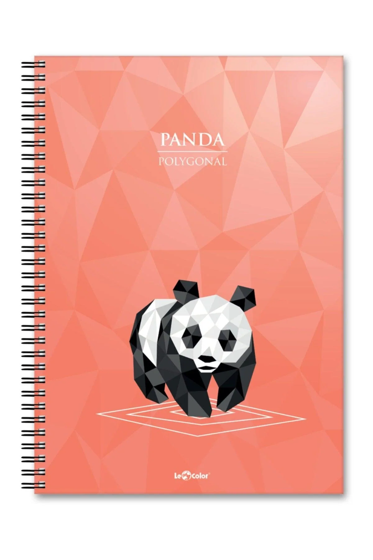 A5 lined notebook with playful panda cover design