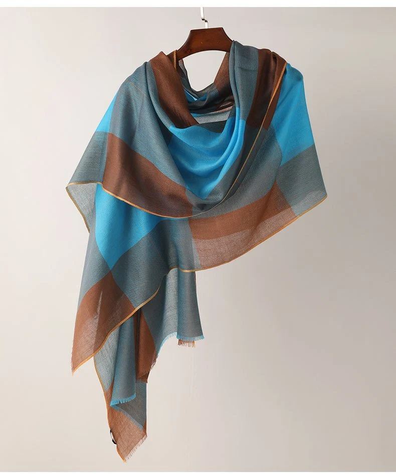 Plaid Bib Scarf