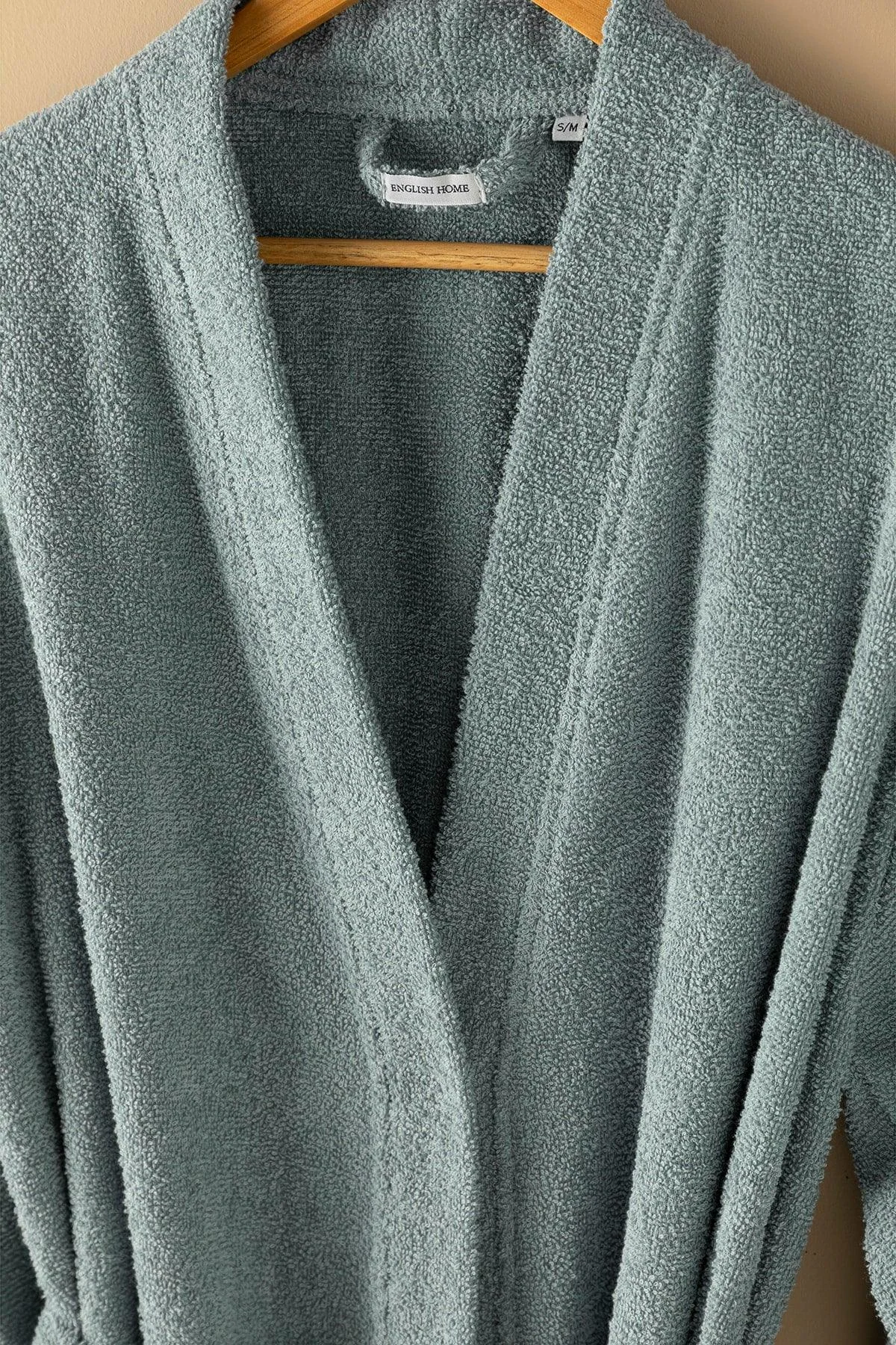 Indigo 100% Cotton Men's Lightweight Bathrobe