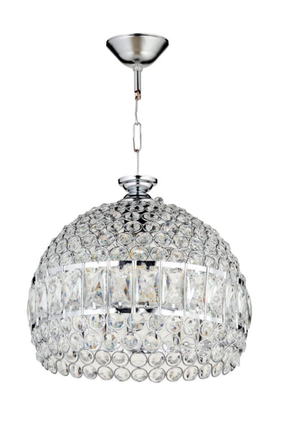 Large Adjustable Silver Chandelier with E27 Socket