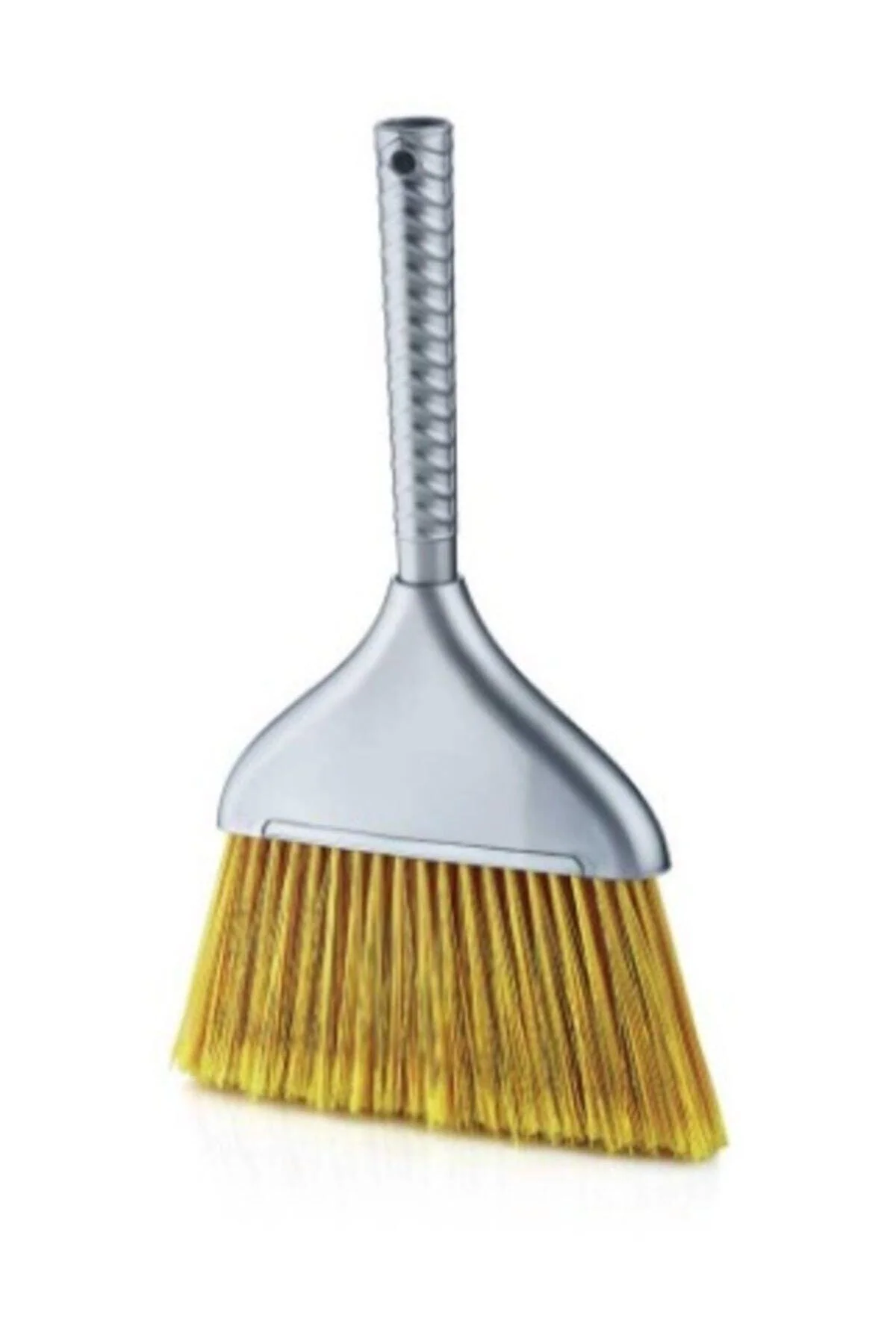 Large plastic cleaning broom with sturdy handle