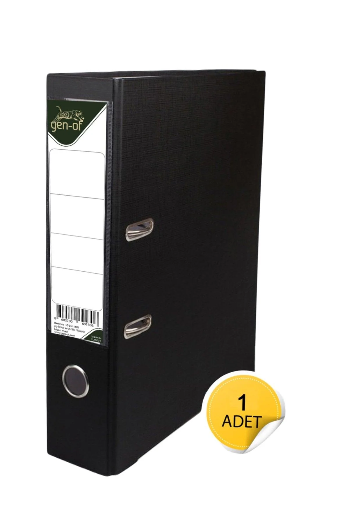 Durable A4 plastic folder, black, pack of 1
